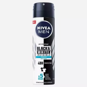 اسپری مردانه نیوا 150میل مدل NIVEA (black &white fresh)