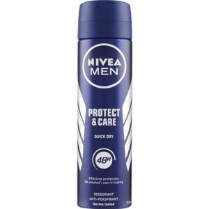 اسپری مردانه نیوا 150میل مدل NIVEA (PROTECT & CARE)