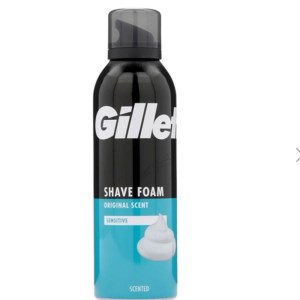 فوم اصلاح 200میل پوست حساس مدل SENSITIVE ژیلت Gillette