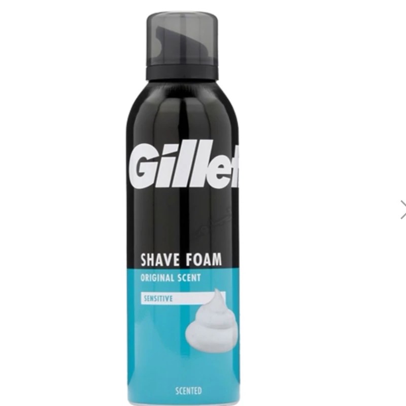 فوم اصلاح 200میل پوست حساس مدل SENSITIVE ژیلت Gillette
