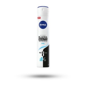 اسپری زنانه نیوا 150میل مدل NIVEA (BLACK & WHITE INVISIBLE) PURE