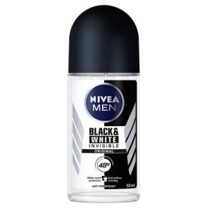 مام رولی مردانه 50میل نیوا NIVEA مدل BLACK & WHITE INVISIBLE