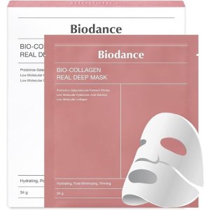 ماسک ورقه ای تکی بایودنس کلاژن (صورتی) Biodance
