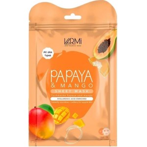 وارمی ماسک ورقه ای دبل شیت عصاره پاپایا و انبه VARMi