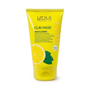 ماسک تیوپی خاک رسی عصاره نعناع و لیمو وارمی 150میل مناسب برای پوست های چرب و مستعد جوش VARMi