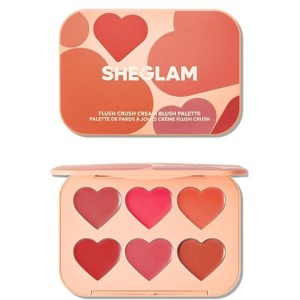 پالت رژگونه 6 رنگ قلبی شیگلم مدل (COTTAGE CORE GARDEN) SHEGLAM
