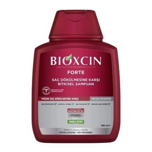 شامپو ضدریزش قوی بیوکسین مدل فورت قرمز مناسب انواع مو 300میل BIOXCIN