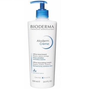 بایودرما کرم مرطوب کننده پمپی 500 میل (مناسب پوست نرمال.خشک و حساس) BIODERMA