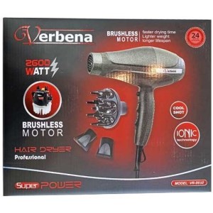 وربنا سشوار 2600 وات با موتور براشلس Verbena VR-9910