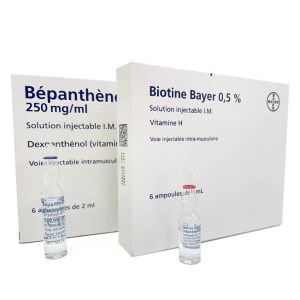بیوتن و بپانتن آمپول تقویت پوست و مو وناخن Biotine & Bepanthene