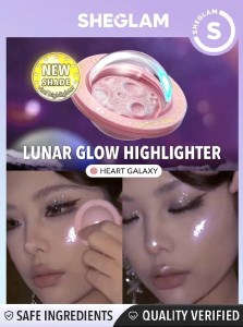 شیگلم هایلایتر و رژ گونه فضایی رنگ SHEGLAM (HEART GLAXY)