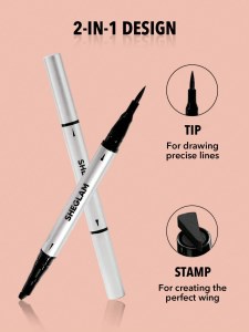 شیگلم خط چشم ماژیکی ضداب دو سر استامپ دارمدل SHEGLAM (WING IT WATERPROOF LINER DUO)