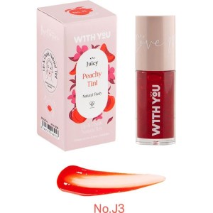 ویت یوتینت مایع رنگی لب و گونه کد (J3) رنگ هلو WITH YOU (Peachy Tint)