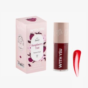 ویت یوتینت مایع رنگی لب و گونه کد (J1) رنگ رزبری WITH YOU (Raspberry Tint)