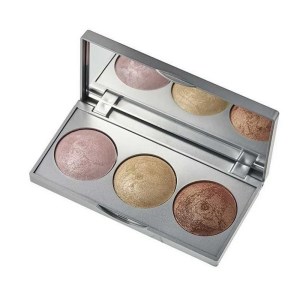 گلدن رز پالت هایلایتر 3 رنگ مدل استروبینگ GOLDEN ROSE