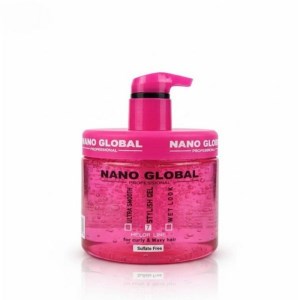 نانوگلوبال ژل مو مو فر کاسه ای صورتی 500 میل NANO GLOBAL