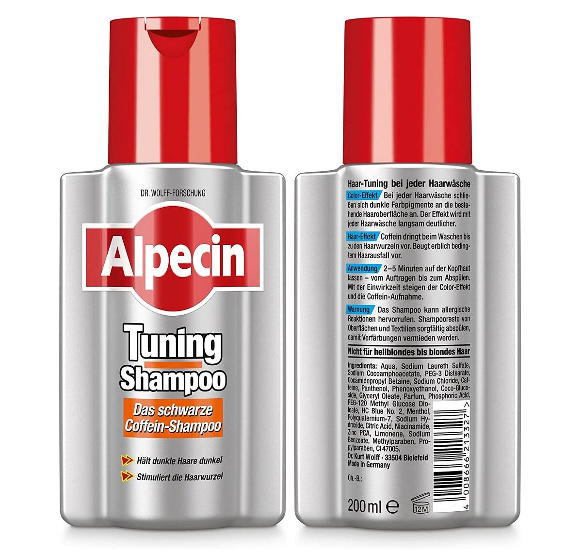 آلپسین شامپو ضد ریزش و تثبیت کننده رنگ مو(جلوگیری سفید شدن مو) تیونینگ Alpecin