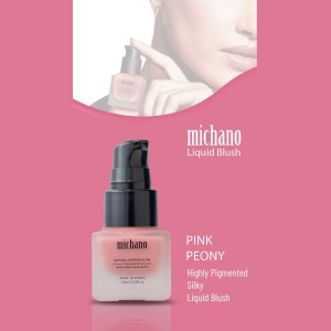 رژ گونه مایع 12میل میچانو michano رنگ PINK PEONY