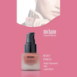 رژ گونه مایع 12میل میچانو michano رنگ ROSY FINCH
