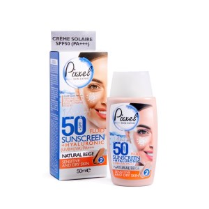 ضدآفتاب پیکسل 50 میل رنگی رنگ بژطبیعی مناسب پوست خشک تا نرمال pixxel