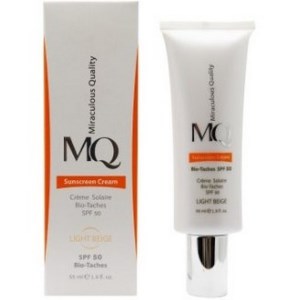 کرم ضدافتاب و ضد لک رنگی بژ روشن ام کیو SPF50 (بایو تاچ) MQ