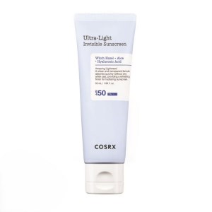 کزارکس کرم ضدافتاب SPF 50 بی رنگ مدل اولترا لایت 50 میل COSRX