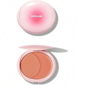 شیگلم رژ گونه دوقلو کرمی و پودری رنگ SHEGLAM (PEACH JUICE)