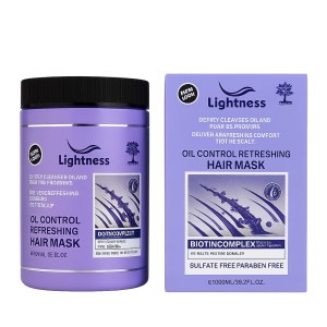 لایتنس ماسک مو 1000 میل بدون سولفات موی چرب Lightness