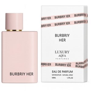 لاکچری اکوا ادکلن 50 میل رایحه بربری هیر LUXURY AQVA BURBRIY HER