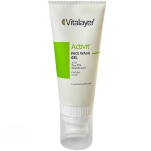 ویتالایر ژل براش شستشوی صورت 200میل مدل اکتیویت مناسب پوست های چرب و مختلط Vitalayer