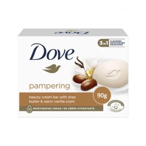 صابون 90گرم داو مدل pampering حاوی عصاره شی باتر و وانیل Dove