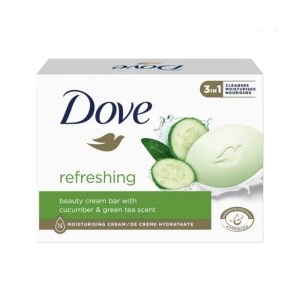 صابون 90گرم داو مدل refreshing حاوی عصاره خیار و چایی سبز Dove