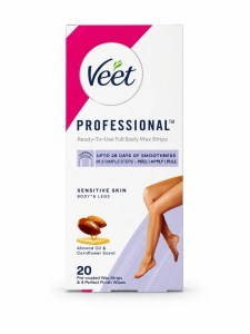 چسب موبر بدن 20عددی ویت با رایحه روغن بادام و گندم مناسب پوست حساس Veet