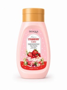 نمک بدن 430گرمی بیوآکوا با رایحه توت فرنگی BIOAQUA