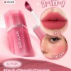 رژ گونه و رژ لب مایع شیگلم مدل AIR PLUSH LIP & CHEEK CREAM رنگ On Air حجم7میل SHEGLAM