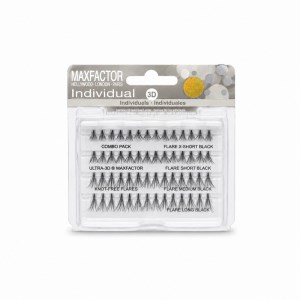 مژه کاشت بدون گره 4 سایز M.F 3D مکس فکتور سایز MAXFACTOR XS-SLM