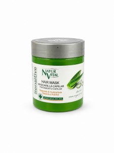ماسک مو آلوئه ورا آبرسان و ترمیم کننده 500میل نچرویتال NATUR VITAL