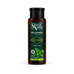 شامپو ضدشوره موی چرب آقایان 300میل نچرویتال NATUR VITAL