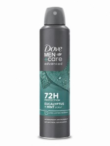 اسپری مردانه 250میل 72H داو Dove سفارش UK رایحه EUCALYPTUS+MINT