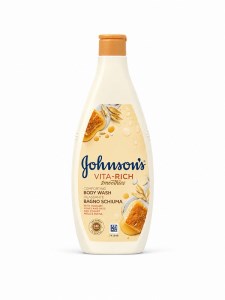 شامپو بدن آرامش بخش 750میل جانسون مدل COMFORTING با رایحه ماست،عسل و جو دوسر Johnson