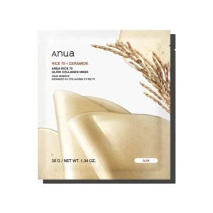 ماسک ورقه ای صورت کلاژن روشن کننده آنوا Anua حاوی عصاره برنج و سرامید RICE 70 + CERAMIDE