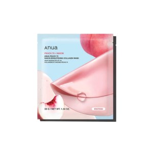 ماسک ورقه ای صورت کلاژن روشن کننده آنوا Anua حاوی عصاره هلو و نیاسینامید PEACH 70 + NIACIN