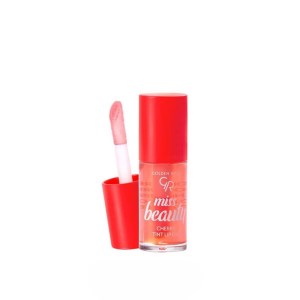 تینت لب مایع روغنی 6میل مدل میس بیوتی miss beauty گلدن رز GOLDEN ROSE رنگ CHERRY