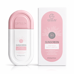 کرم ضد افتاب ضدلک بی رنگ SPF90 استلین مدل FADE SPOTS BRIGHT حجم 100میل ESTELIN کرم ضد افتاب ضدلک بی رنگ SPF90 استلین مدل FADE SPOTS BRIGHT حجم 100میل ESTELIN