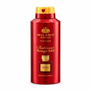 اسپری خوشبو کننده بدن زنانه 200میل میلانو MILANO رایحه باکارات رژ Bakkarat Rouge 540