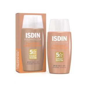 کرم ضدافتاب رنگی SPF50 رنگ مدیوم ایزدین ISDIN مدل فیوژن واتر مجیک Fusion Water MAGIC MEDIUM