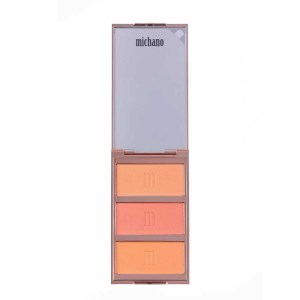 پالت رژ گونه 3 رنگ میچانو michano کد MB-410