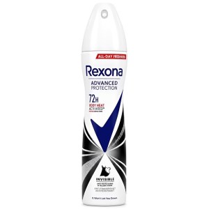 اسپری زنانه 200میل 72H رکسونا Rexona مدل INVISIBLE