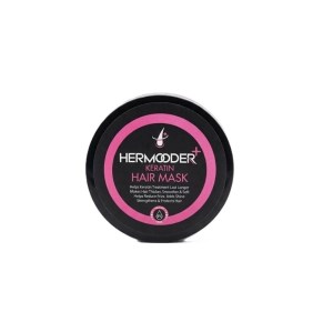 ماسک مو بدون سولفات باآبکشی 300میل هرمودر HERMOODER مدل کراتین KERATIN مناسب موهای کراتین شده