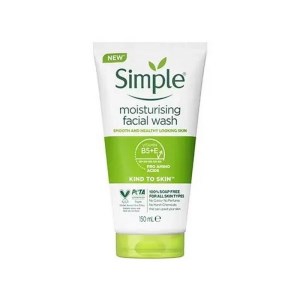 ژل شستشوی صورت مدل moisturising سیمپل 150میل Simple